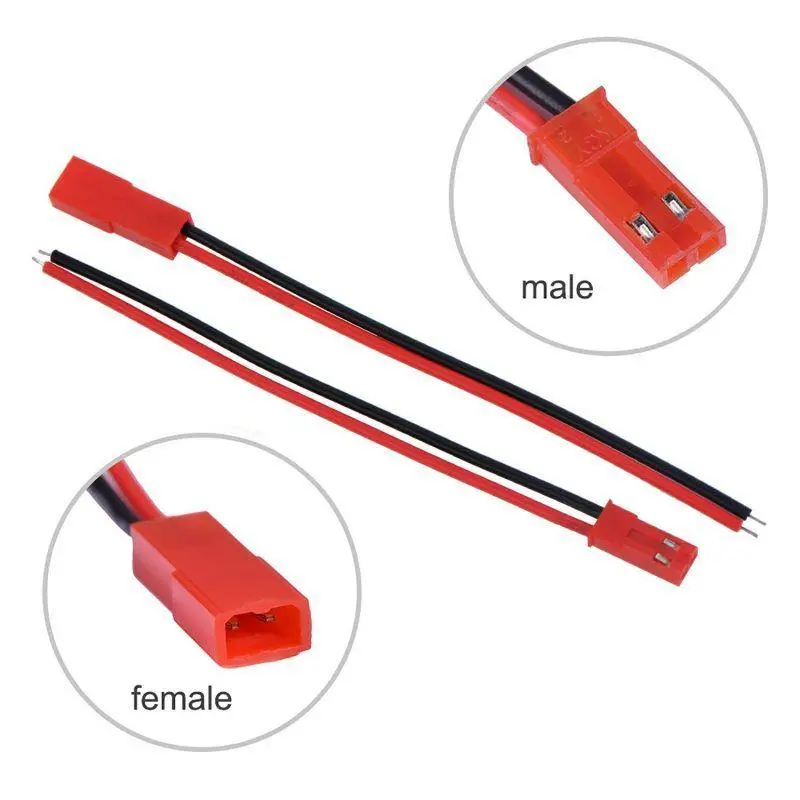 10Cm-Male-Female-JST-2Pin-Connector-Plug-With-Cable-Wire
