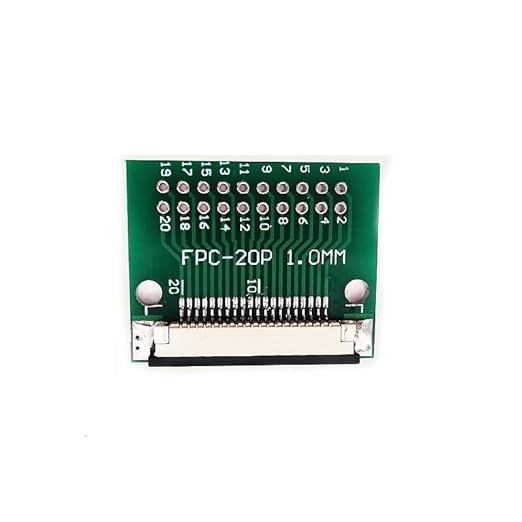 FFC/FPC Adapter Board 1mm to 2.54mm Soldered Connector 20 pin